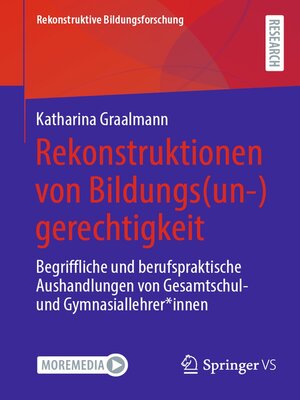 cover image of Rekonstruktionen von Bildungs(un-)gerechtigkeit